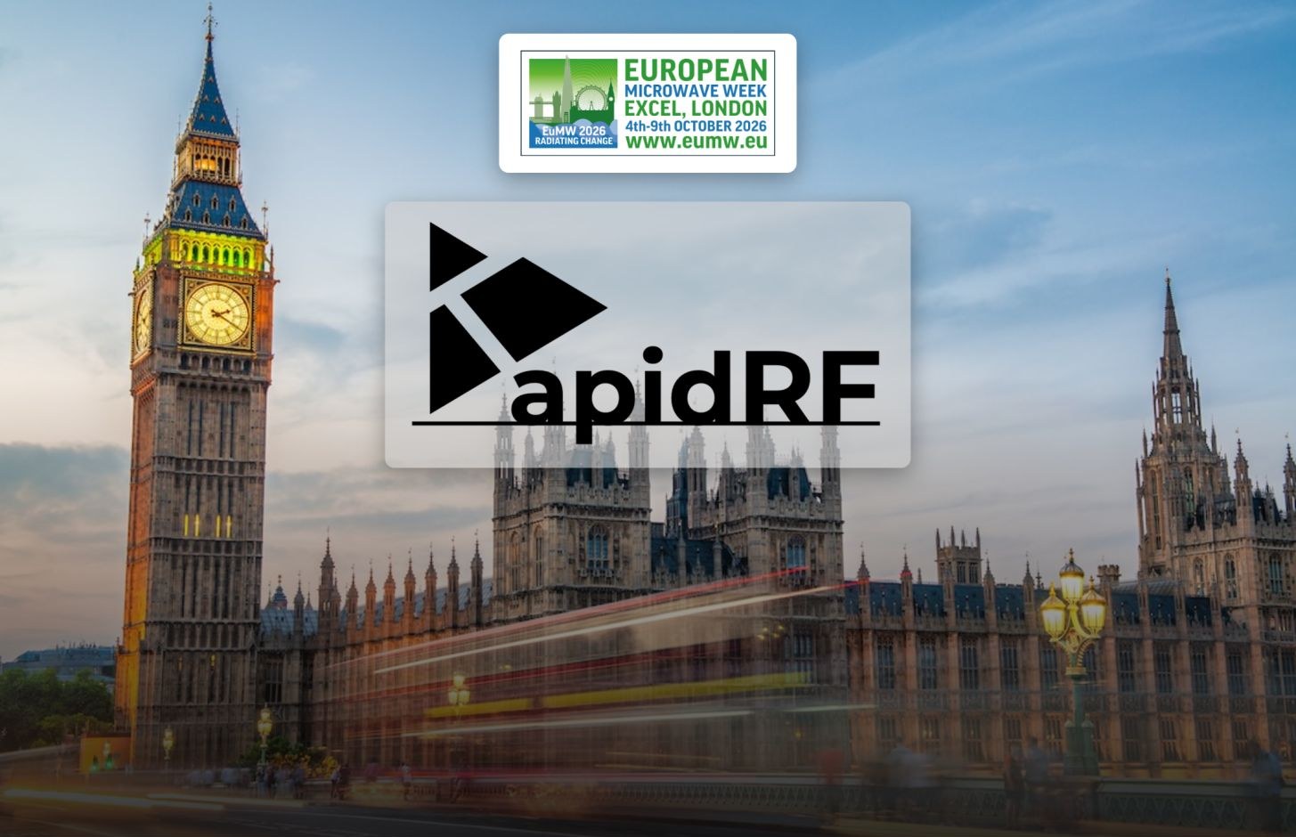 RapidRF at European Microwave Week 2026, ExCeL London